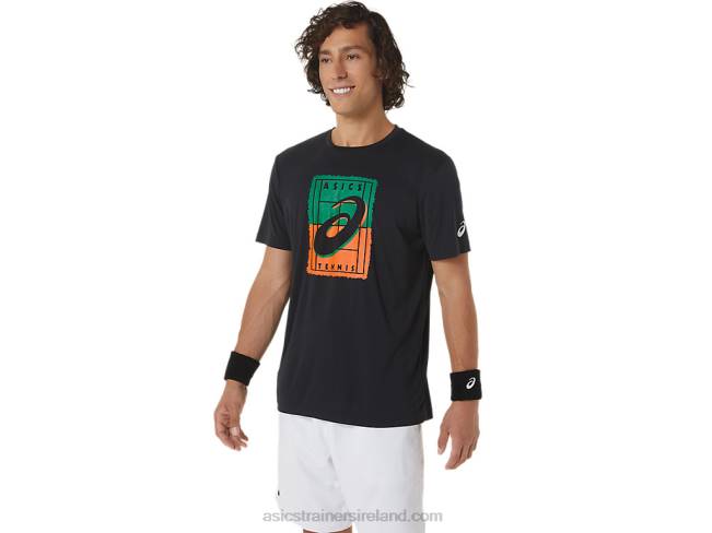 Men\s Court Gs Graphic Tee Performance Black Asics XXPD450