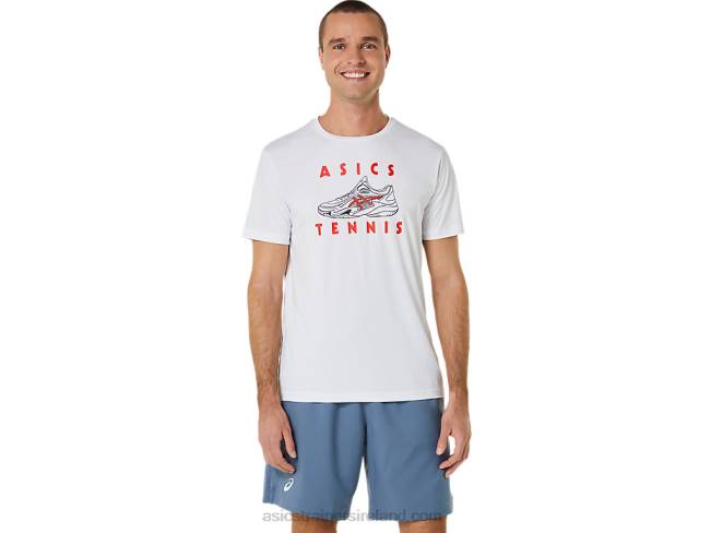 Mens Court Shoes Graphic Tee Brilliant White Asics XXPD534