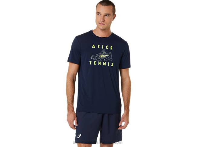 Mens Court Shoes Graphic Tee Midnight Asics XXPD520