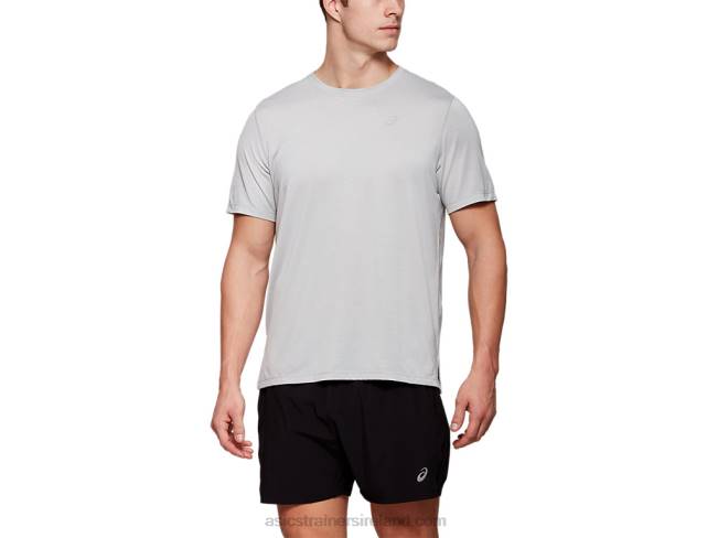 Mens Dorai Short Sleeve Top Light Grey Heather Asics XXPD2123