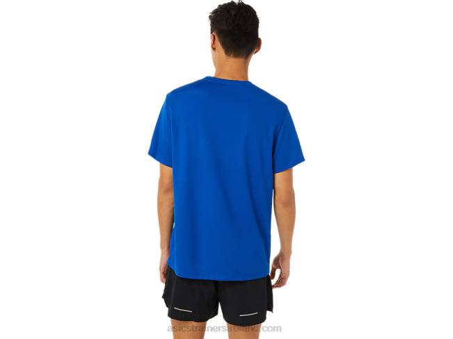 Men\s La Marathon Short Sleeve Blue Asics XXPD1622