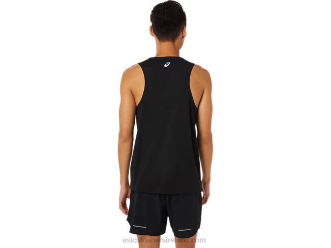 Men\s Lam Ready-Set II Singlet Performance Black Asics XXPD1617