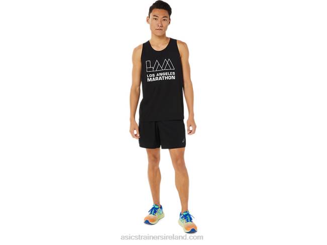 Men\s Lam Ready-Set II Singlet Performance Black Asics XXPD1617