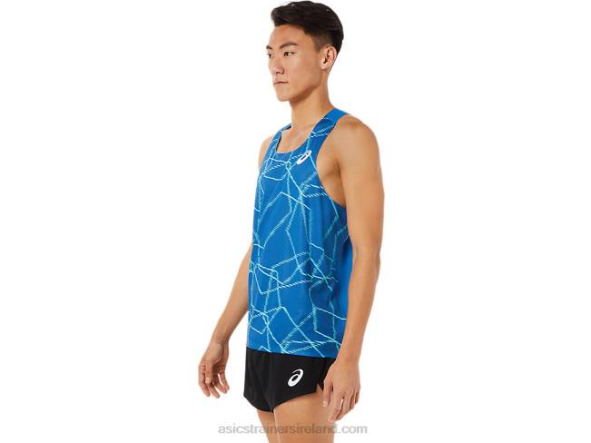 Men\s Light Mesh Singlet Lake Drive Asics XXPD1397