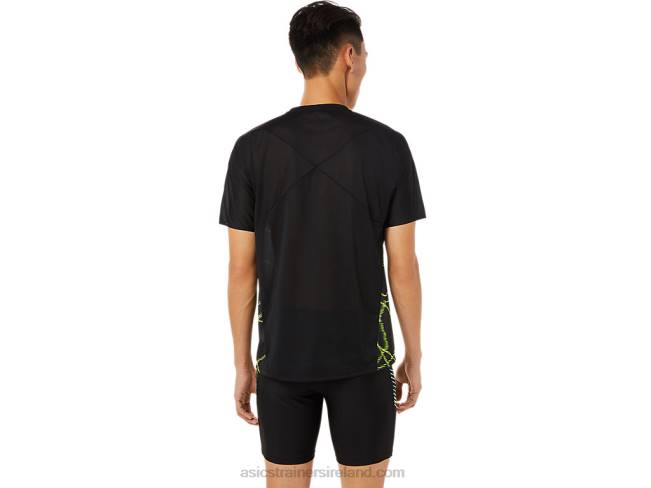 Men\s Light Short Sleeve Top Performance Black Asics XXPD1444