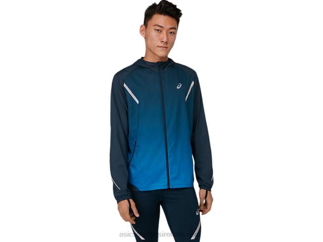 Mens Lite-Show Jacket French Blue/Electric Blue Asics XXPD1673