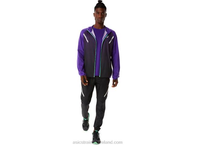 Men\s Lite-Show Jacket Grape Jam/Performance Black Asics XXPD855