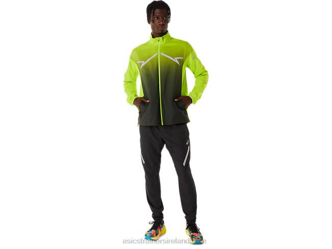 Men\s Lite-Show Jacket Lime Zest/Performance Black Asics XXPD238