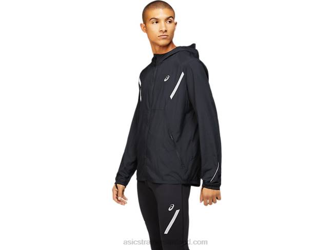 Men\s Lite-Show Jacket Solid Performance Black Asics XXPD1670