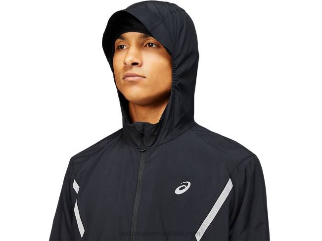 Men\s Lite-Show Jacket Solid Performance Black Asics XXPD1670