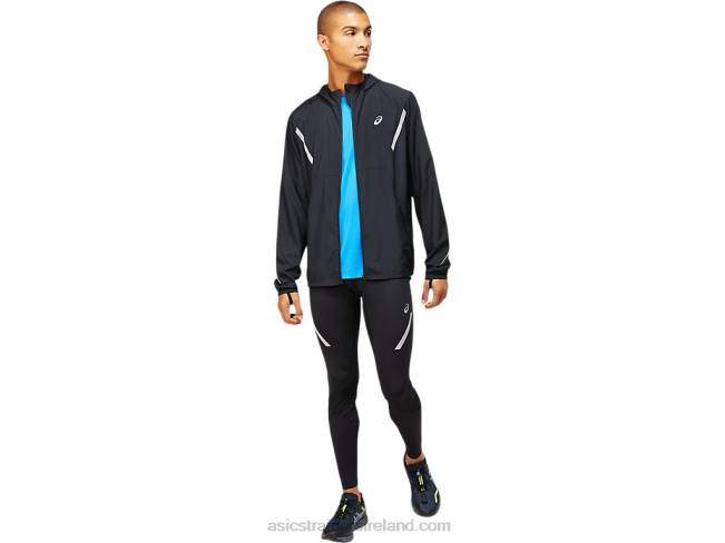 Men\s Lite-Show Jacket Solid Performance Black Asics XXPD1670