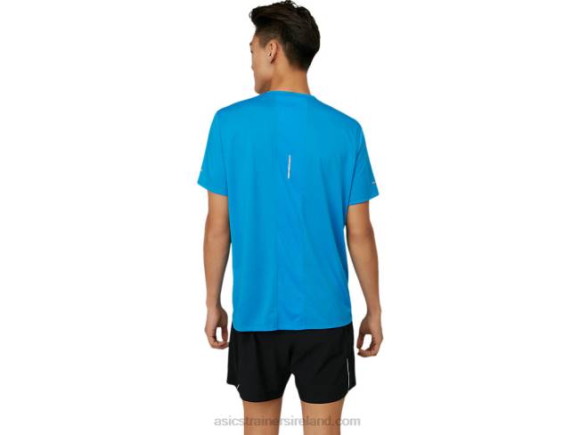 Men\s Lite-Show Short Sleeve Top Electric Blue Asics XXPD1674