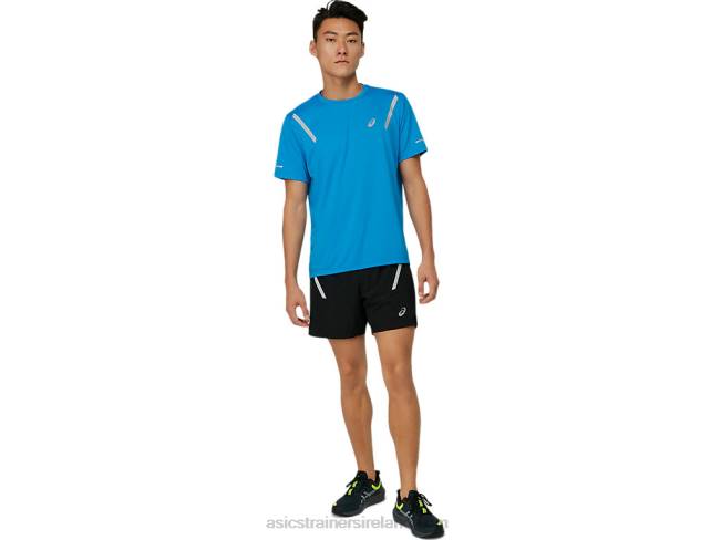 Men\s Lite-Show Short Sleeve Top Electric Blue Asics XXPD1674