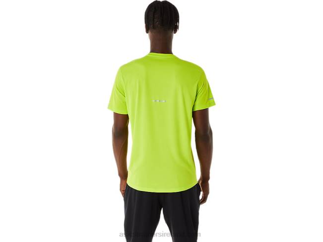 Men\s Lite-Show Short Sleeve Top Lime Zest Asics XXPD218