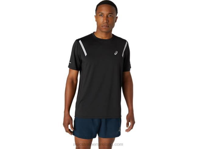 Mens Lite-Show Short Sleeve Top Performance Black Asics XXPD1671