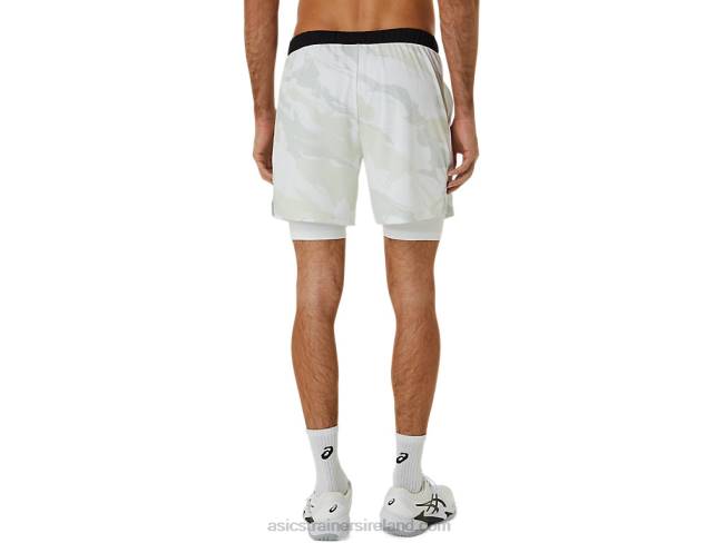 Men\s Match Graphic 7in Short Brilliant White Asics XXPD476