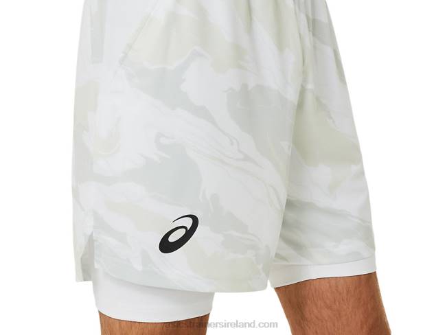 Men\s Match Graphic 7in Short Brilliant White Asics XXPD476