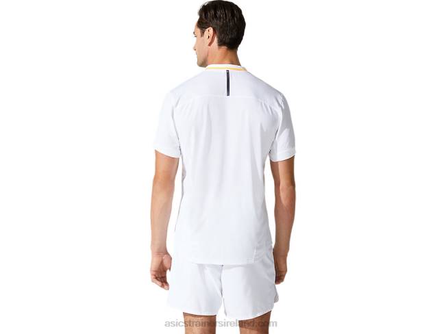 Men\s Match Polo Shirt Brilliant White Asics XXPD2000