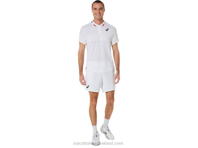 Men\s Match Polo-Shirt Brilliant White Asics XXPD324