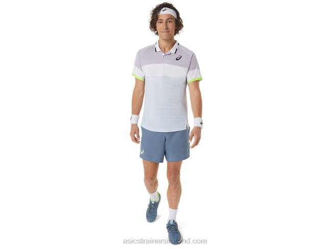 Men\s Match Polo-Shirt Dusk Violet/Soft Sky Asics XXPD550