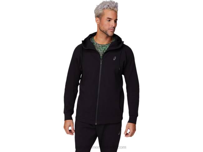 Mens Mobility Knit Full Zip Hoodie Performance Black Asics XXPD1679