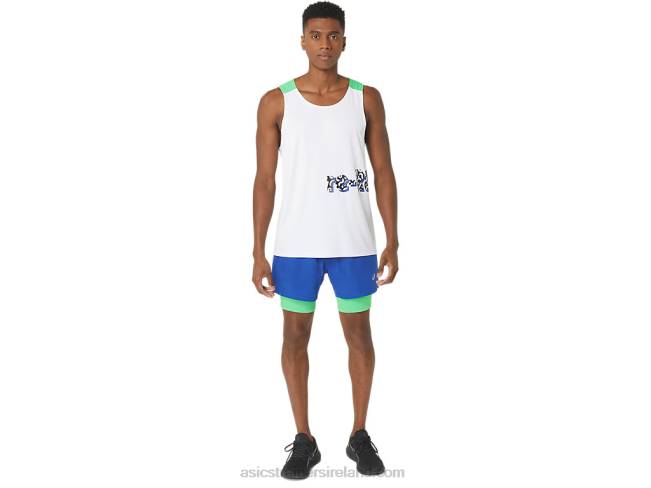 Men\s New Strong Repurposed Run Short Royal/Track Asics XXPD20