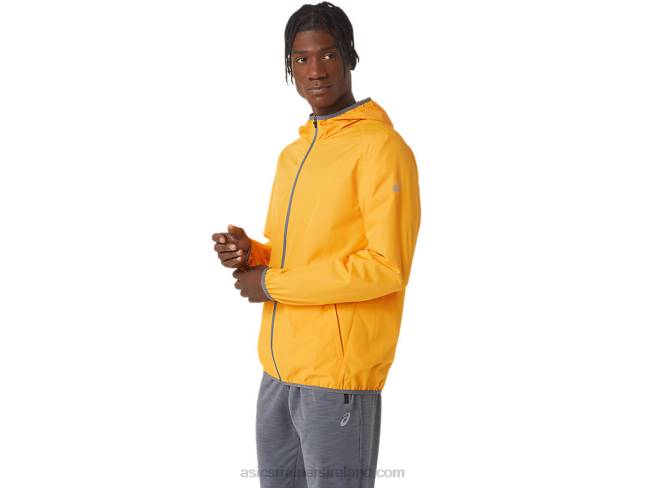 Men\s Packable Jacket Amber/Metropolis Asics XXPD1043