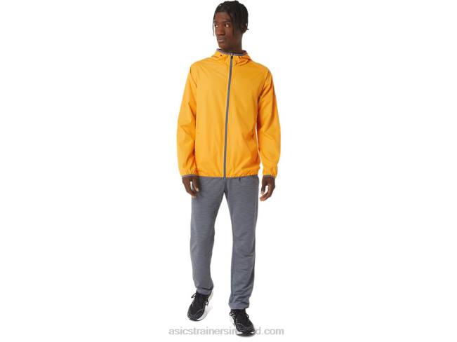 Men\s Packable Jacket Amber/Metropolis Asics XXPD1043