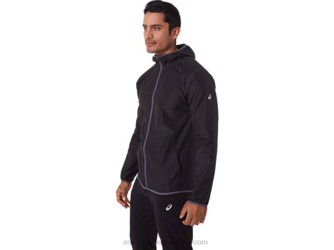 Men\s Packable Jacket Performance Black Asics XXPD1793