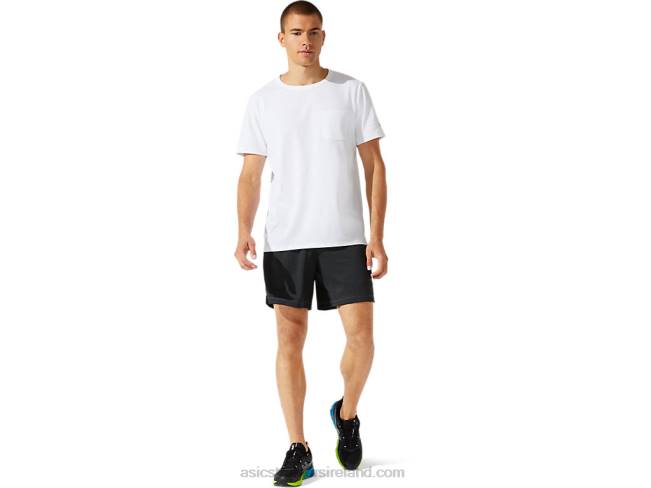 Men\s Patched Pocket Short Sleeve Top Brilliant White Asics XXPD1954