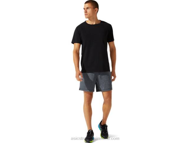 Men\s Patched Pocket Short Sleeve Top Performance Black Asics XXPD1964