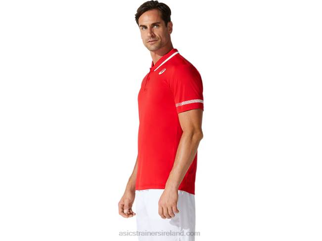 Men\s Polo Shirt Classic Red Asics XXPD1775