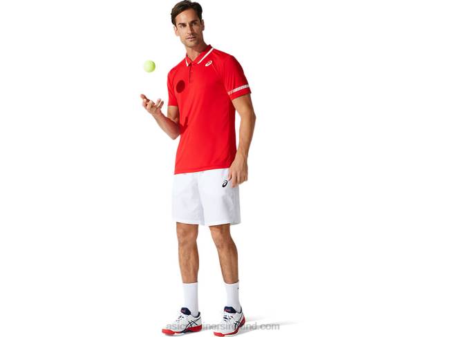 Men\s Polo Shirt Classic Red Asics XXPD1775