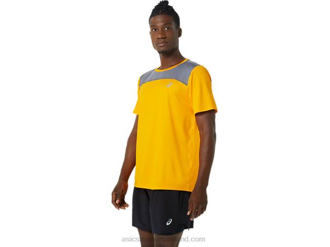 Men\s Pr Lyte Short Sleeve Amber/Metropolis Asics XXPD1081