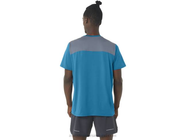 Men\s Pr Lyte Short Sleeve Island Blue Asics XXPD229