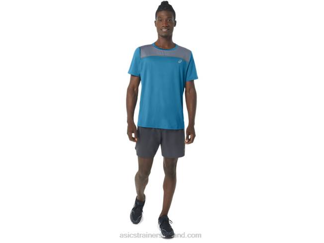 Men\s Pr Lyte Short Sleeve Island Blue Asics XXPD229