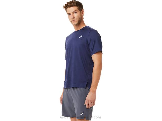 Men\s Pr Lyte Short Sleeve Peacoat Asics XXPD2031