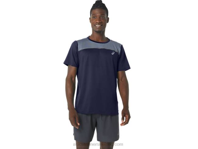 Mens Pr Lyte Short Sleeve Peacoat Asics XXPD294