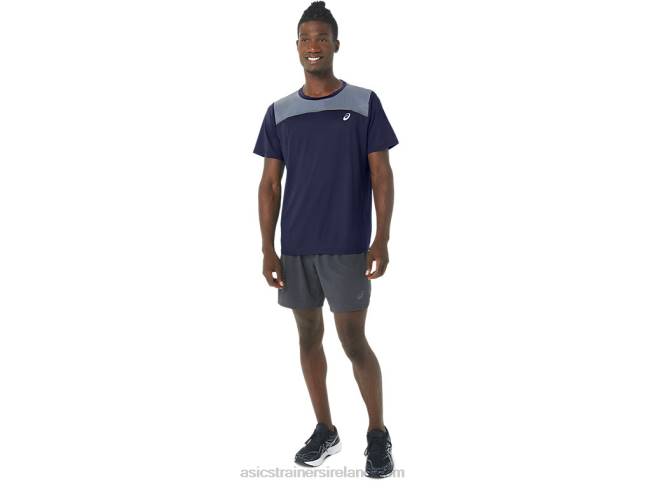 Men\s Pr Lyte Short Sleeve Peacoat Asics XXPD294