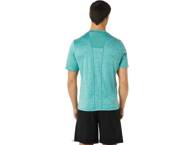 Men\s Pr Lyte Short Sleeve Sage Heather Asics XXPD1363