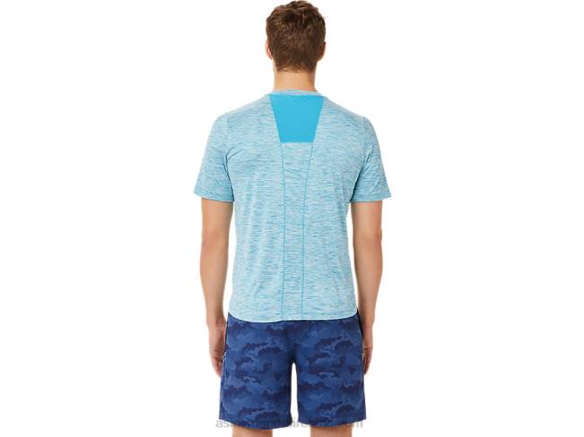 Men\s Pr Lyte Short Sleeve Teal Blue Asics XXPD2024