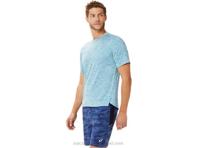 Men\s Pr Lyte Short Sleeve Teal Blue Asics XXPD2024