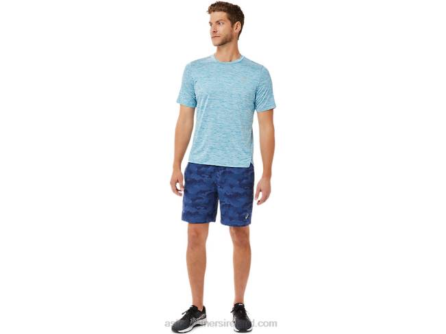 Men\s Pr Lyte Short Sleeve Teal Blue Asics XXPD2024