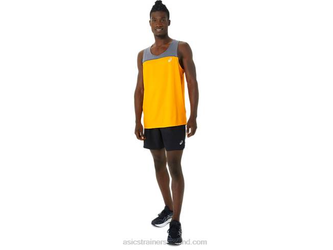 Men\s Pr Lyte Singlet Amber/Metropolis Asics XXPD1035