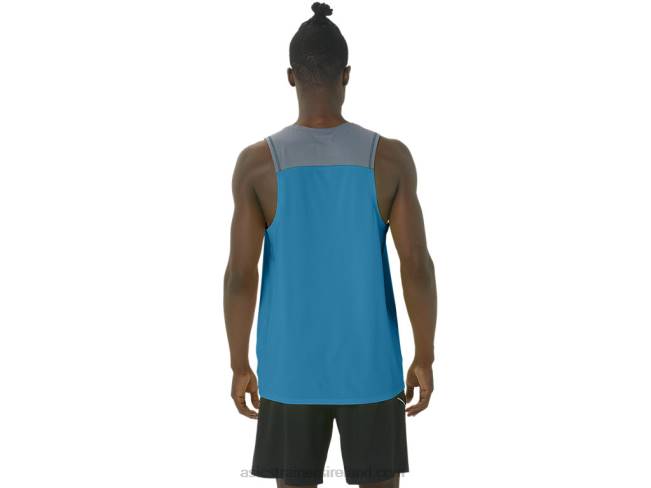 Men\s Pr Lyte Singlet Island Blue Asics XXPD196