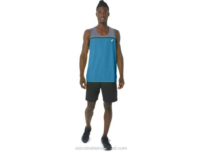 Men\s Pr Lyte Singlet Island Blue Asics XXPD196