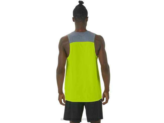 Men\s Pr Lyte Singlet Lime Zest Asics XXPD41