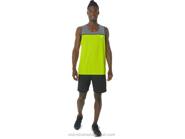 Men\s Pr Lyte Singlet Lime Zest Asics XXPD41