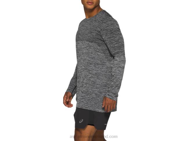 Men\s Race Seamless Long Sleeve Performance Black Asics XXPD2048