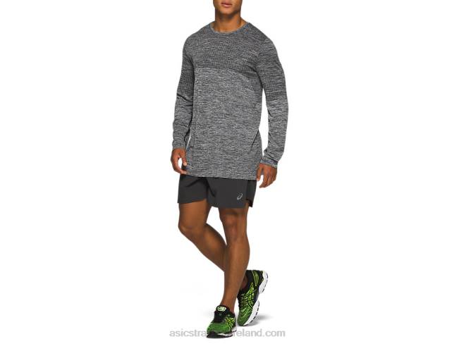 Men\s Race Seamless Long Sleeve Performance Black Asics XXPD2048